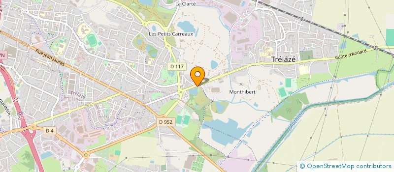 localisation de l'entreprise ARENA LOIRE TRELAZE  TRELAZE