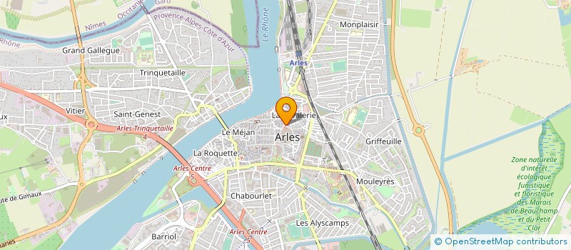 localisation de l'entreprise ARENAS à ARLES