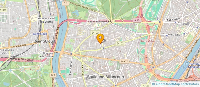 localisation de l'entreprise ARENAS à BOULOGNE-BILLANCOURT