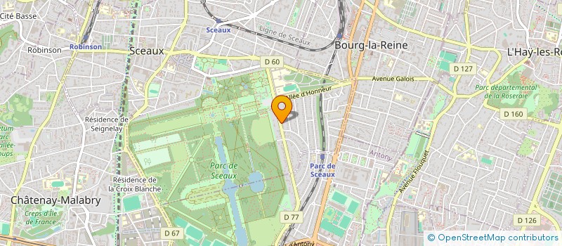 localisation de l'entreprise ARENCIA à SCEAUX