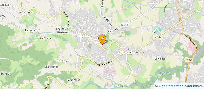 localisation de l'entreprise ARENE AUTO à VAUGNERAY