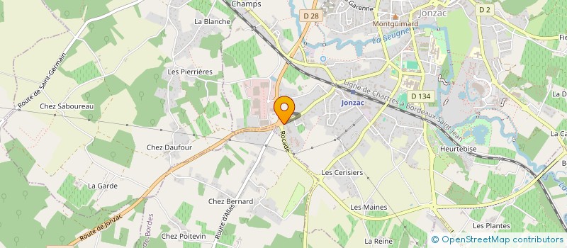 localisation de l'entreprise ARENE CARRELAGE  JONZAC