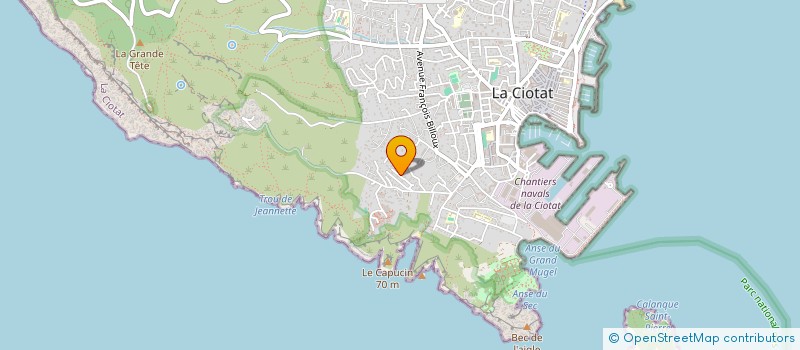 localisation de l'entreprise ARENE CROS  LA CIOTAT