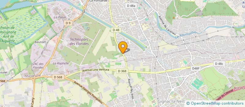 localisation de l'entreprise ARENE DES ERUDITS  MARIGNANE