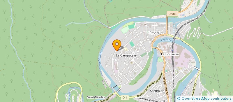 localisation de l'entreprise ARENE DES SACRES  REVIN