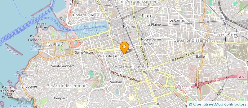 localisation de l'entreprise ARENE INVESTISSEMENTS  MARSEILLE