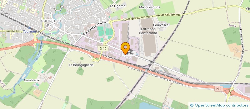 localisation de l'entreprise ARENEIA à TOURNAN-EN-BRIE