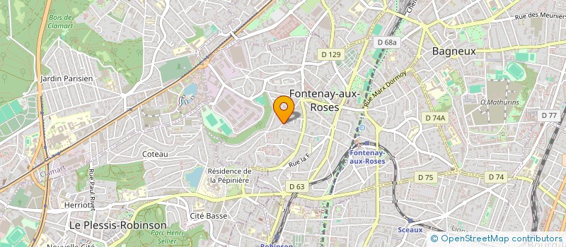 localisation de l'entreprise ARENELLA-ATELIERS RIGAL à FONTENAY-AUX-ROSES