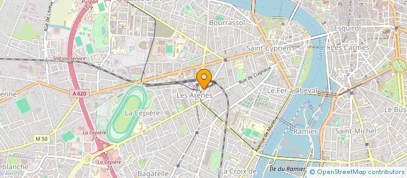 localisation de l'entreprise ARENES à TOULOUSE
