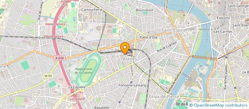 localisation de l'entreprise ARENES  TOULOUSE