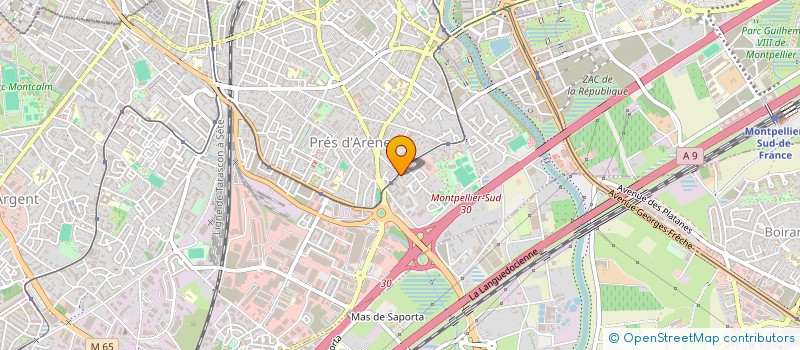 localisation de l'entreprise ARENES MACONNERIE à MONTPELLIER