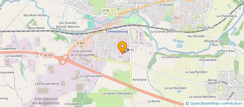 localisation de l'entreprise ARENIUS à CHATEAUBOURG