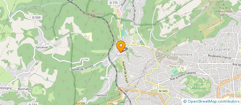 localisation de l'entreprise ARENORE  CHAPDES-BEAUFORT