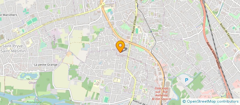 localisation de l'entreprise ARENOV' à ORLEANS