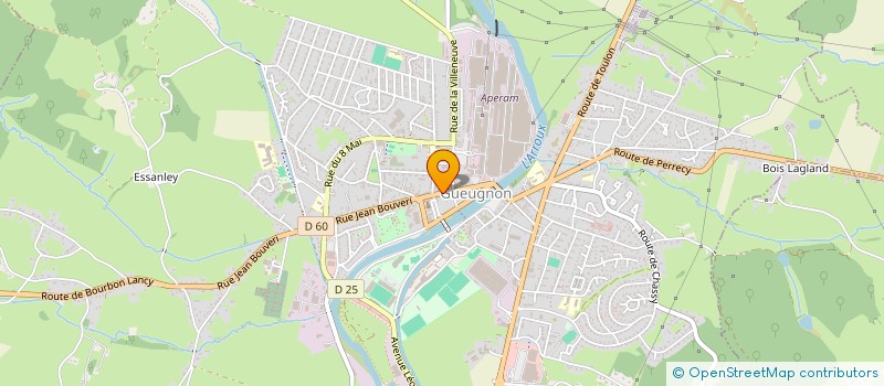 localisation de l'entreprise ARENSOL  GUEUGNON