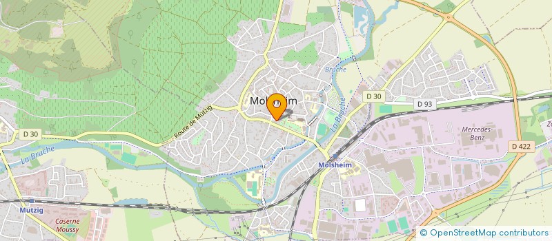 localisation de l'entreprise ARENTEX à MOLSHEIM