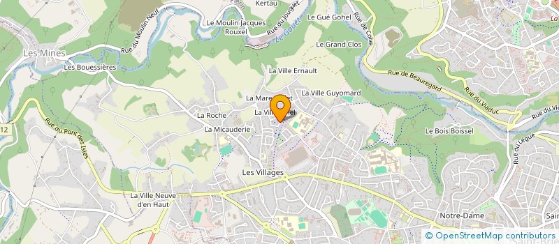 localisation de l'entreprise ARENTHAN à SAINT-BRIEUC