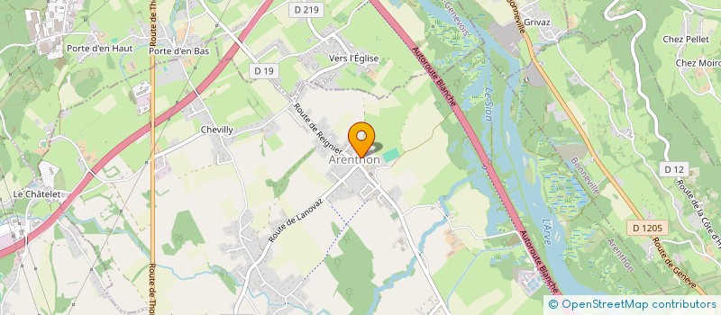 localisation de l'entreprise ARENTHON THERAPIE  ARENTHON