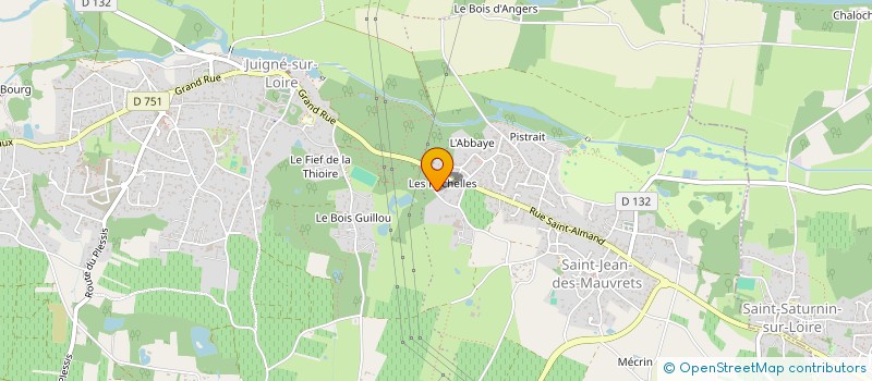 localisation de l'entreprise ARENUI  LES GARENNES SUR LOIRE