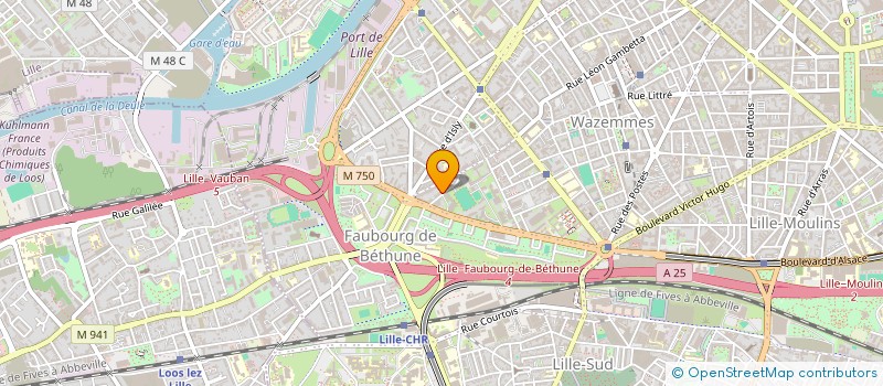 localisation de l'entreprise AREO FLUIDES à LILLE