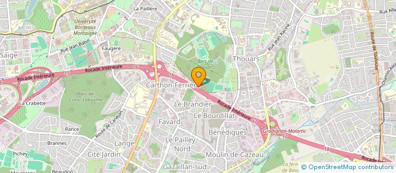 localisation de l'entreprise AREOPAGE  GRADIGNAN