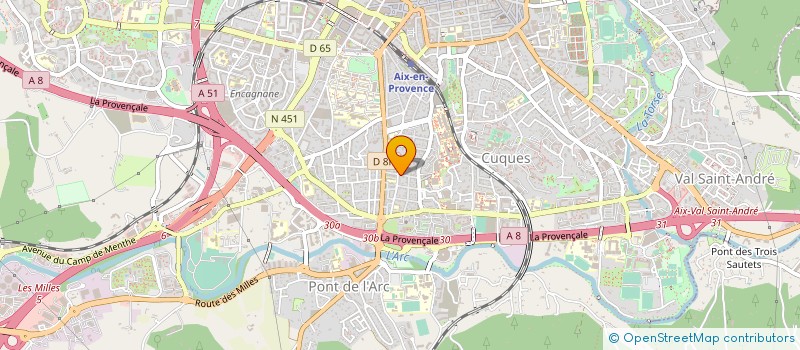 localisation de l'entreprise AREP LES CHEMINS à AIX-EN-PROVENCE