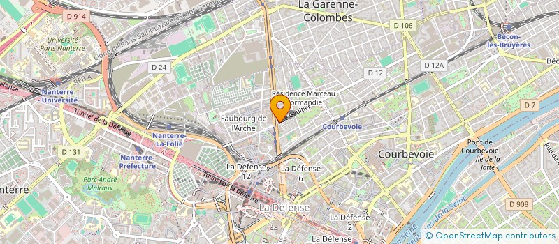 localisation de l'entreprise AREPATRADER  COURBEVOIE