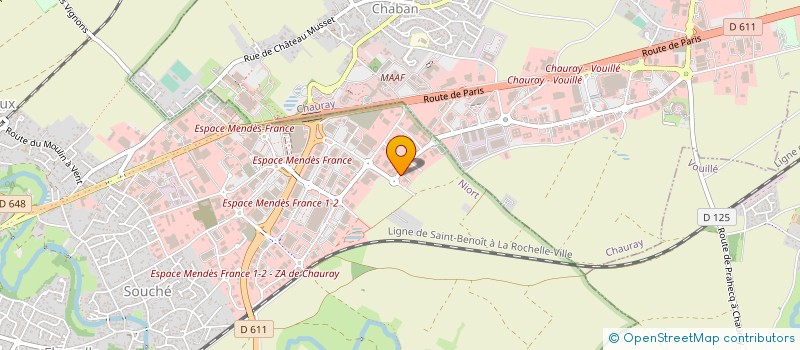 localisation de l'entreprise AREPE à NIORT