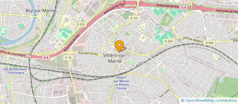 localisation de l'entreprise ARES 01 à VILLIERS-SUR-MARNE
