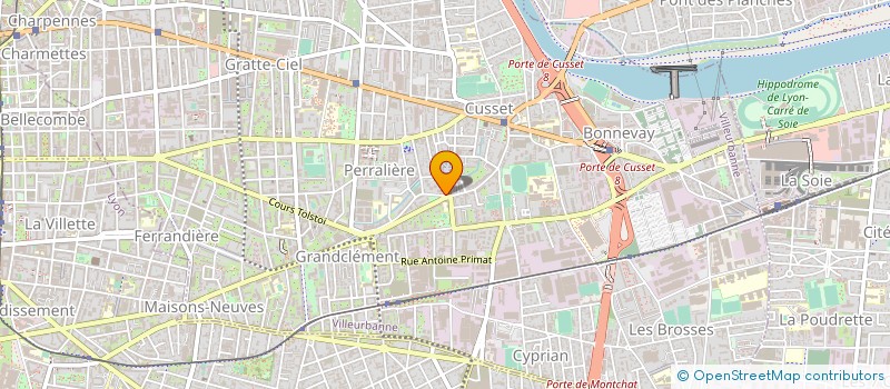 localisation de l'entreprise ARES  VILLEURBANNE