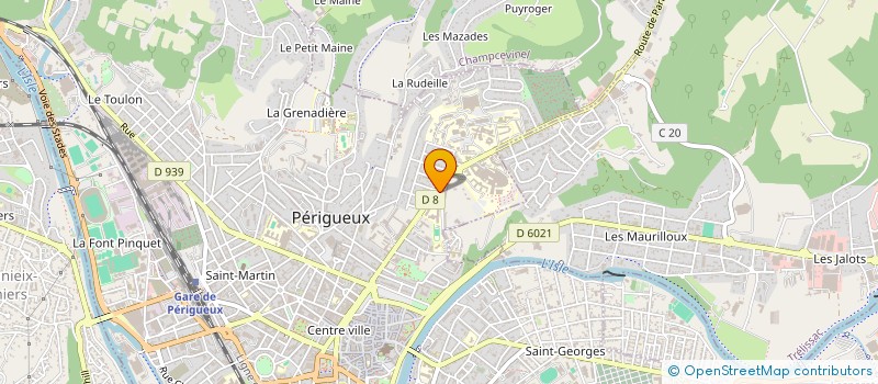 localisation de l'entreprise ARES  PERIGUEUX