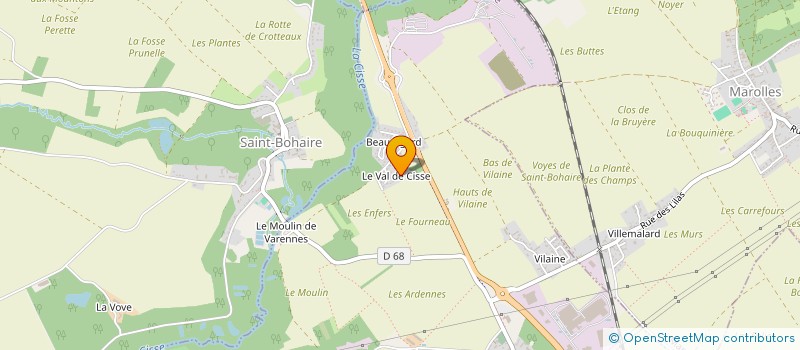 localisation de l'entreprise ARES  FOSSE