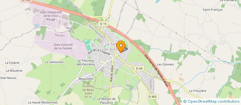 localisation de l'entreprise ARES  LE TEMPLE-DE-BRETAGNE