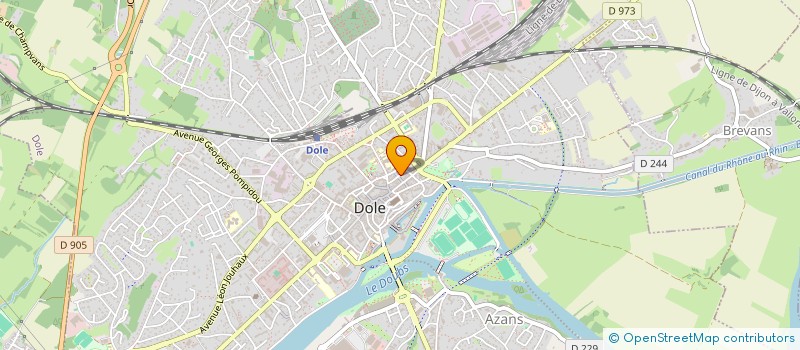 localisation de l'entreprise ARES à DOLE