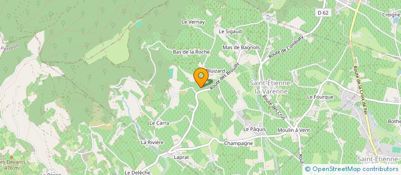 localisation de l'entreprise ARES  SAINT-ETIENNE-LA-VARENNE