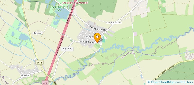 localisation de l'entreprise ARES à MERCEUIL