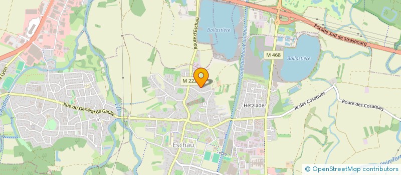 localisation de l'entreprise ARES  ESCHAU