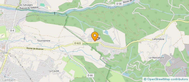 localisation de l'entreprise ARES à BURLATS