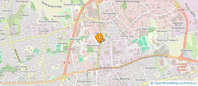 localisation de l'entreprise ARES  BREST