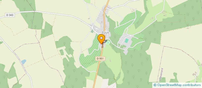 localisation de l'entreprise ARES  BAYE