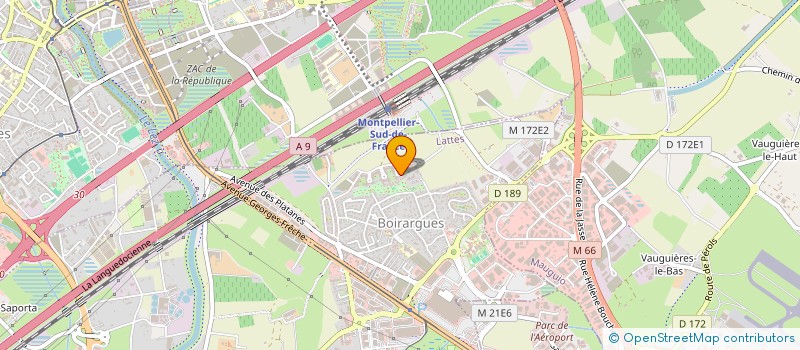 localisation de l'entreprise ARES à LATTES