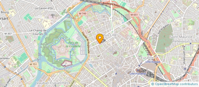 localisation de l'entreprise ARES  LILLE