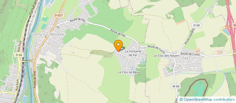 localisation de l'entreprise ARES  CORNY-SUR-MOSELLE