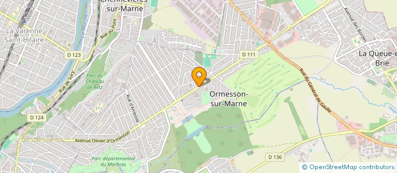 localisation de l'entreprise ARES  ORMESSON-SUR-MARNE