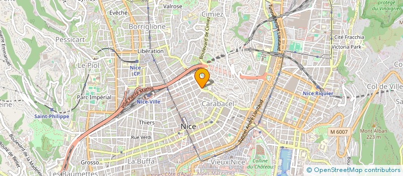 localisation de l'entreprise ARES AGENCEMENT à NICE