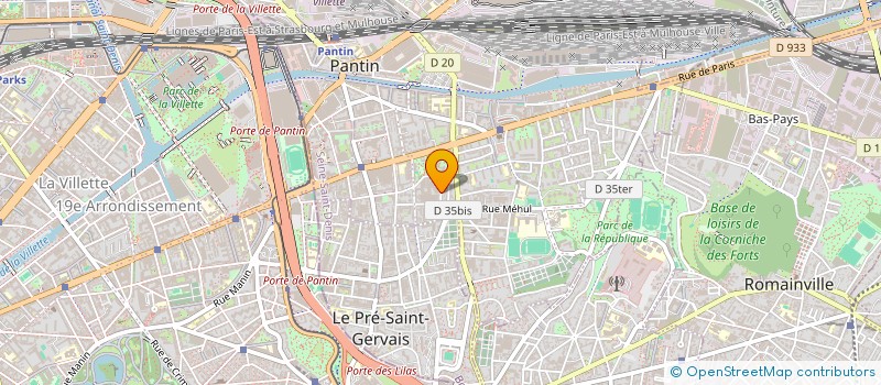 localisation de l'entreprise ARES APRES à PANTIN