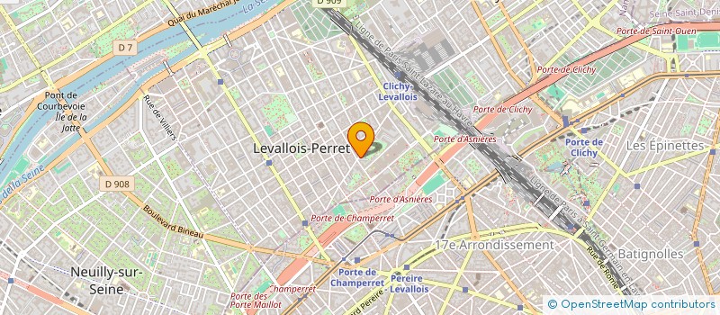 localisation de l'entreprise ARES CONSEIL à LEVALLOIS-PERRET