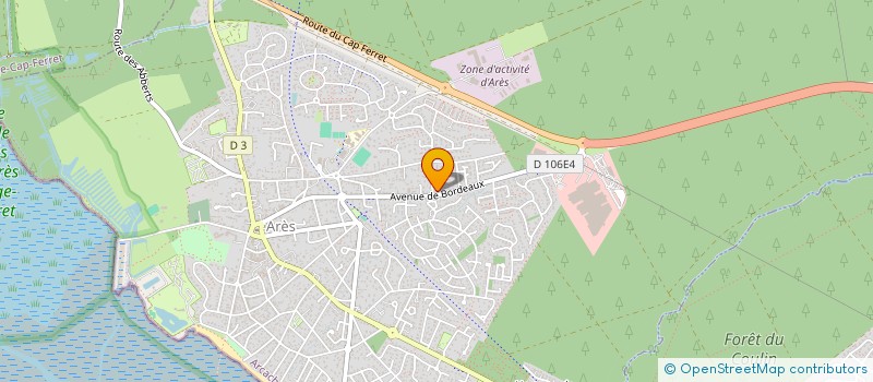 localisation de l'entreprise ARES DISTRIBUTION à ARES