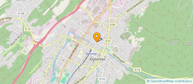 localisation de l'entreprise ARES ENERGY à OYONNAX