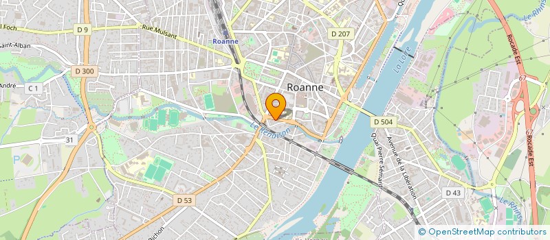 localisation de l'entreprise ARES FORMATION - ALPHAPRIMO à ROANNE
